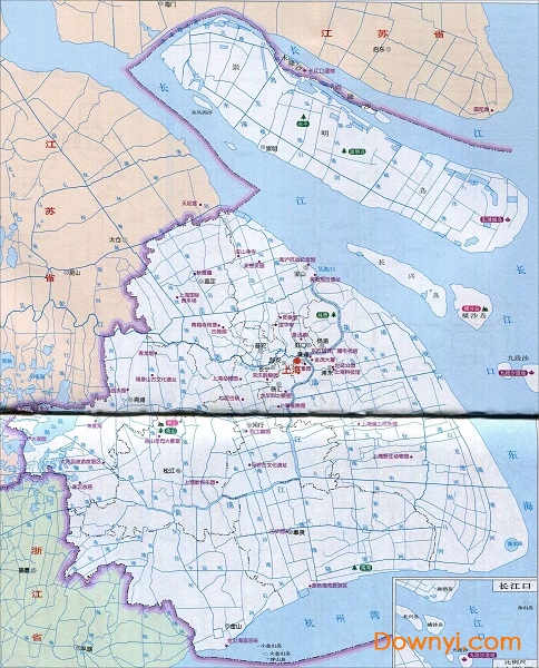 上海旅游地图 高清无水印版0