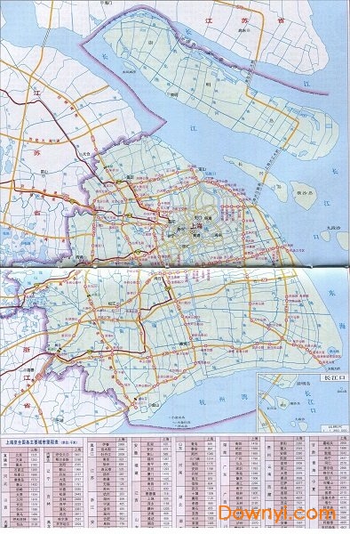 上海高速公路地图全图 高清无水印版0