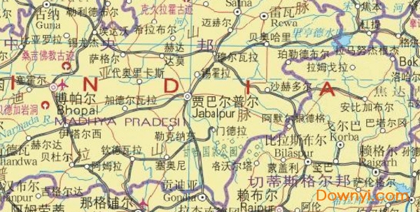 印度地图中文版 最新版0
