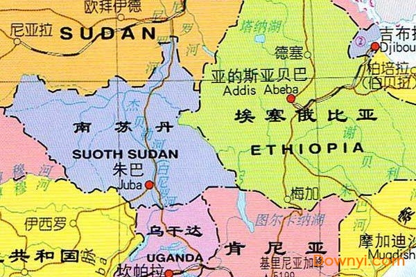 非洲地图高清版大图 免费版2