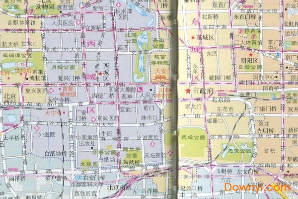 北京市旅游景点分布图 0