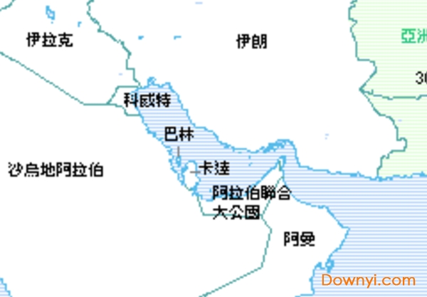 中东地图中文版全图 最新版0