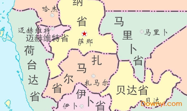 也门地图中文版 截图1