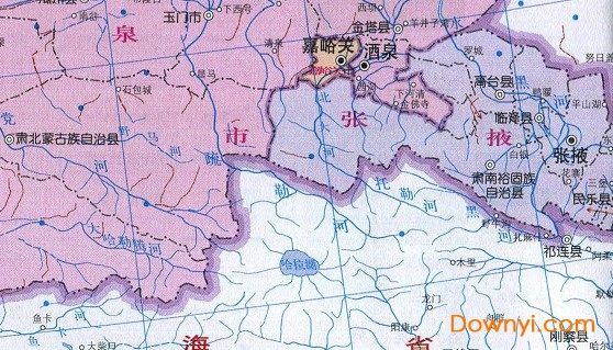 甘肃省地图高清版大图 免费版0