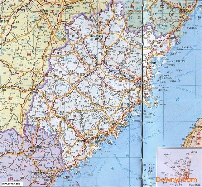 福建省交通地图全图高清版 1