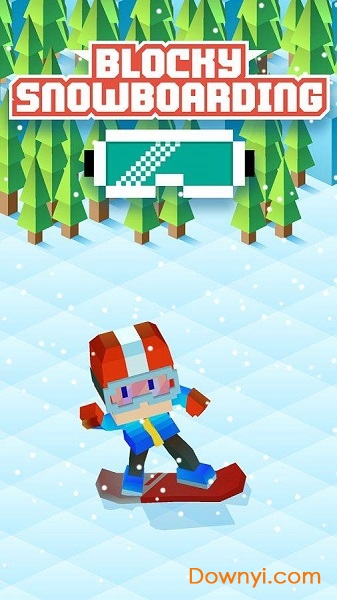 方块单板滑雪中文汉化版(blocky snowboarding) v1.6_208 安卓版4