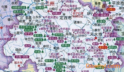 甘肃旅游地图景点 免费版1