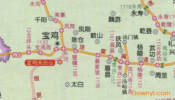 陕西省高速公路地图高清版 截图0
