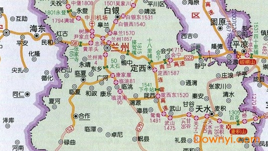 甘肃省高速公路地图全图 截图1