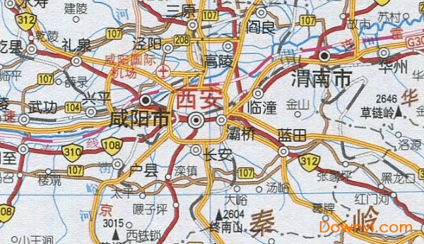 陕西省最新交通地图 截图0