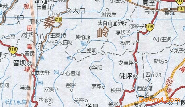 陕西省最新交通地图 免费版1