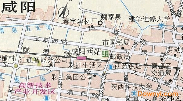 咸阳市区地图