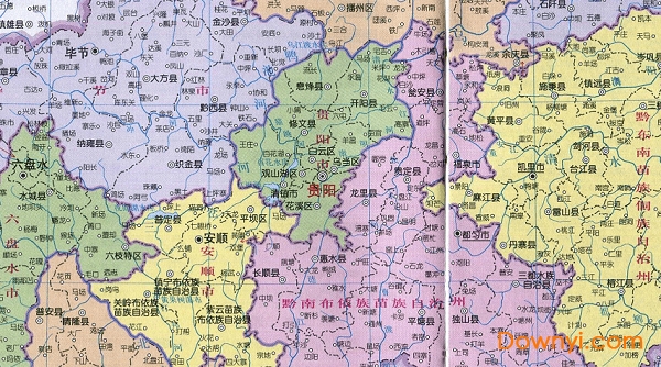 贵州省地图全图高清版 0
