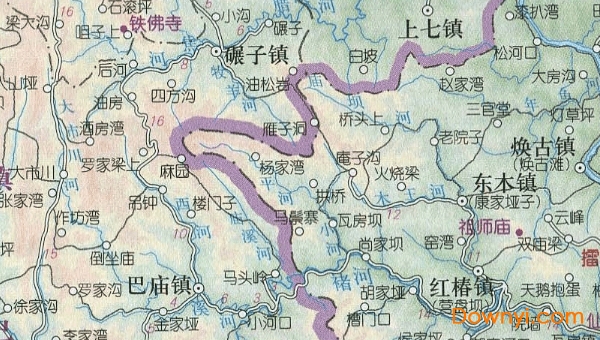 陕西紫阳县地图高清版 最新版1