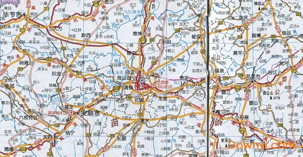 贵州省交通地图高清版 0