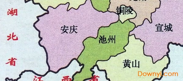 安徽地图简图 免费版2