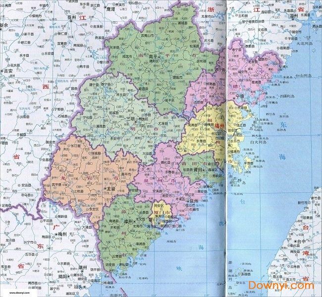 福建省地图全图高清版 1