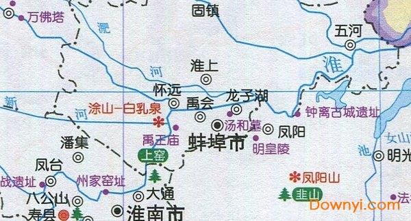 安徽省旅游地图全图高清版 截图3