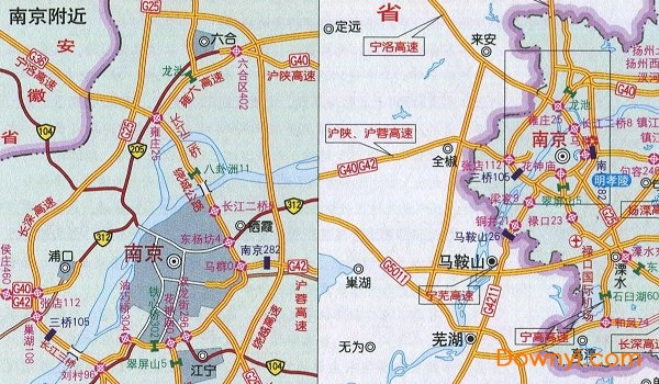 江苏高速公路地图全图 绿色版 0