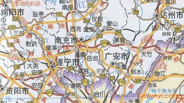 四川省交通图地图 免费版0