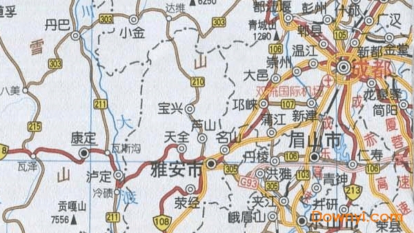 四川省交通图地图 免费版1