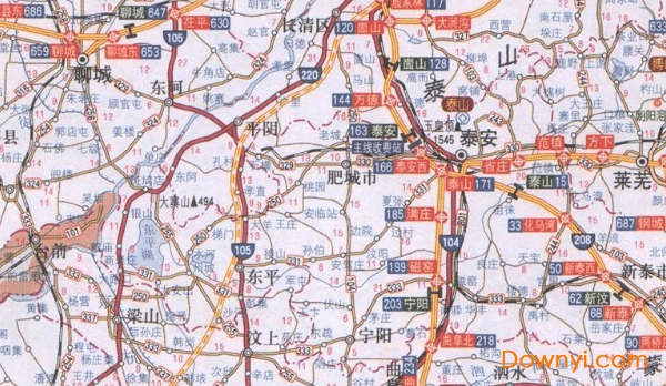 山东省交通地图高清版 1