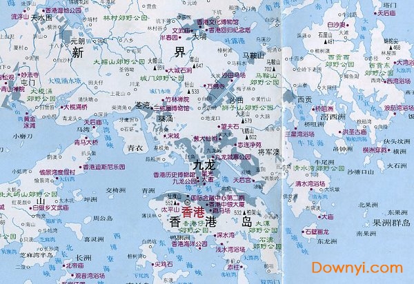 香港旅游地图全图高清版 0