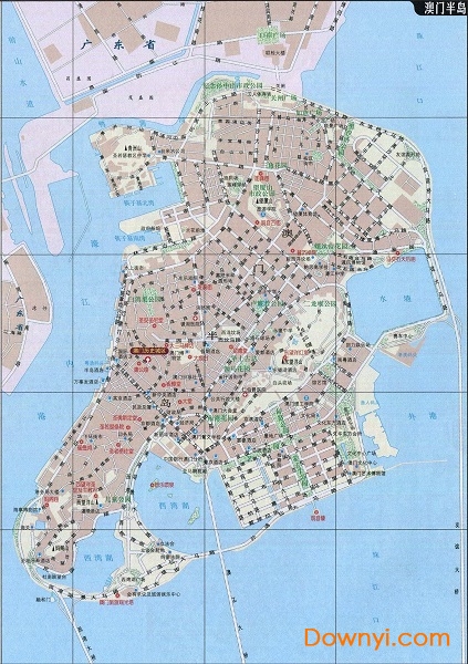 澳门详细地图全图 中文免费版0
