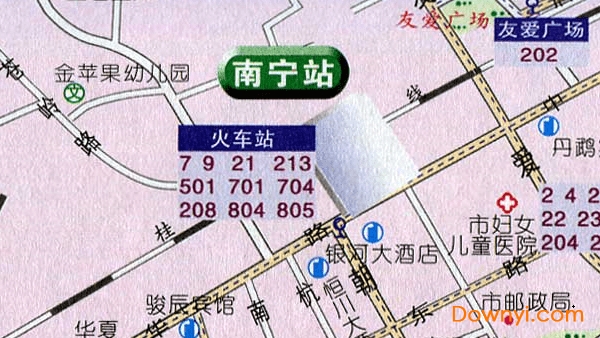 广西铁路交通地图 截图0