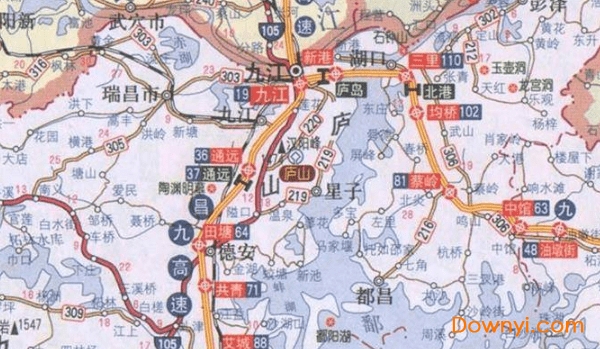 江西省交通地图高清版 1
