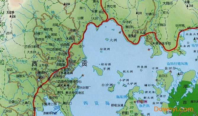 香港西贡地图 0