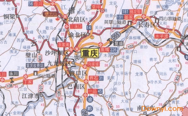 重庆市交通地图高清版 0