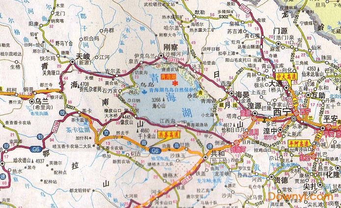 青海高速公路地图2019 0