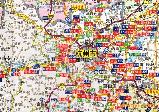杭州高速公路地图全图高清版大图 0