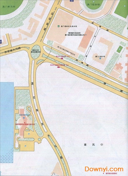 澳门氹仔岛地图高清版 中文免费版0