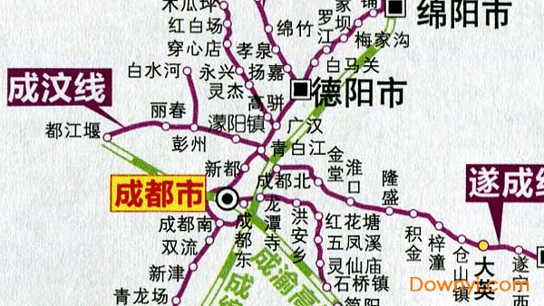 四川省铁路交通地图 截图0