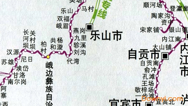 四川省铁路交通地图 截图1