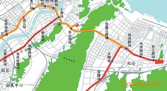 宁波地铁规划图高清版 0