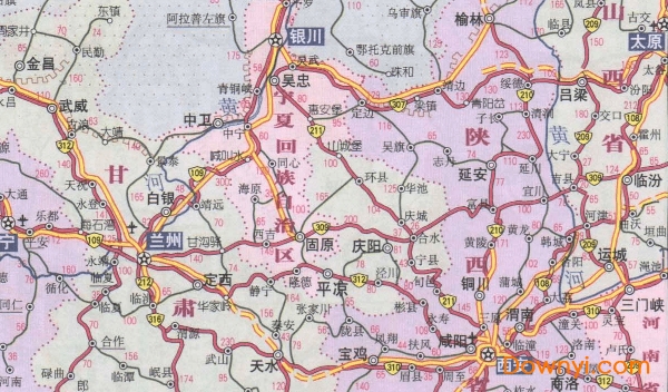 中国西部公路地图高清版 截图0