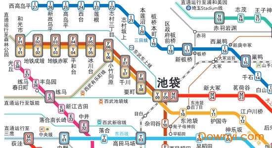 东京地铁线路图中文版 截图0