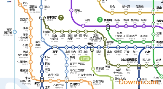 韩国首尔地铁图高清版 截图1