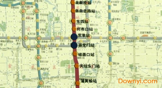 北京地铁5号线路图最新版 0