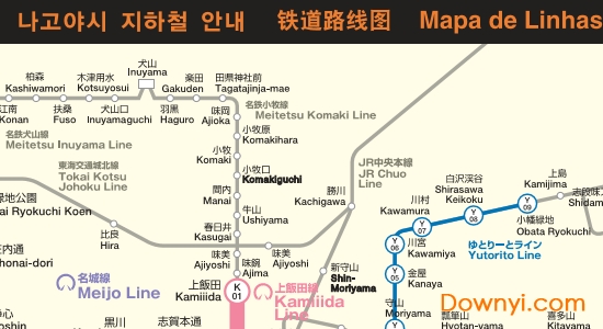 日本名古屋地铁线路图 0