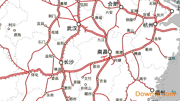 中国铁路运营线路图2021 截图0