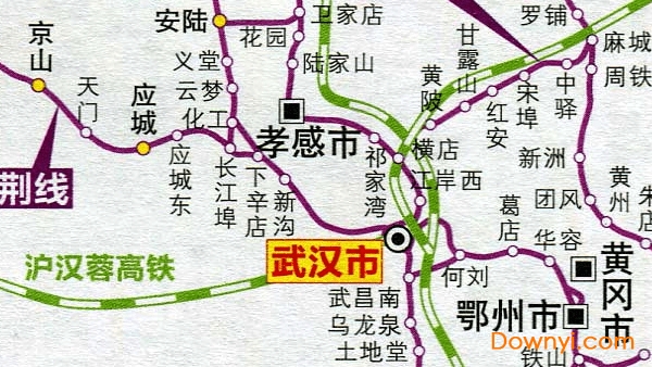 湖北省铁路交通地图 免费版0