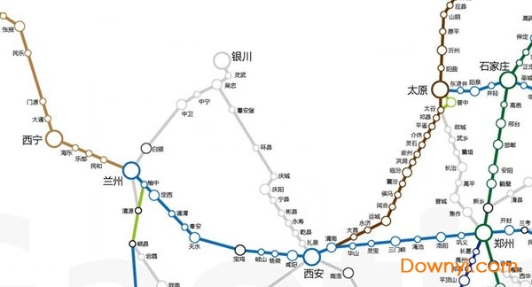 中国高铁线路网 截图0