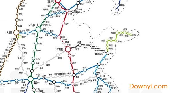 中国高铁线路网 截图1
