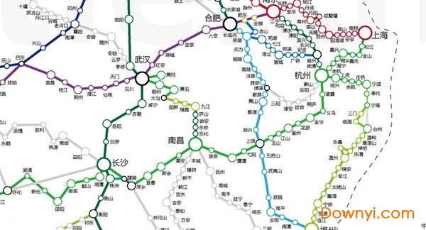 中国高铁线路网 截图2