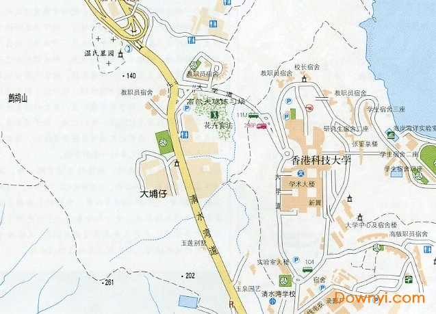 香港科技大学地图高清版 0