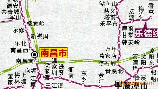 江西省铁路交通地图 截图1
